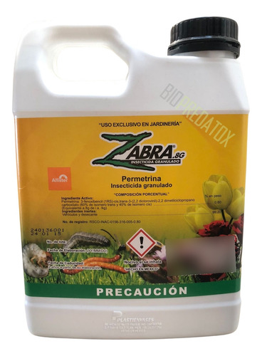 Insecticida Granulado Zabra .8g 1kg Allister Gusano Hormiga