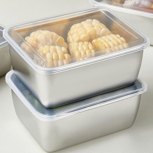 Recipientes Para Alimentos De Acero Inoxidable Con Tapa,