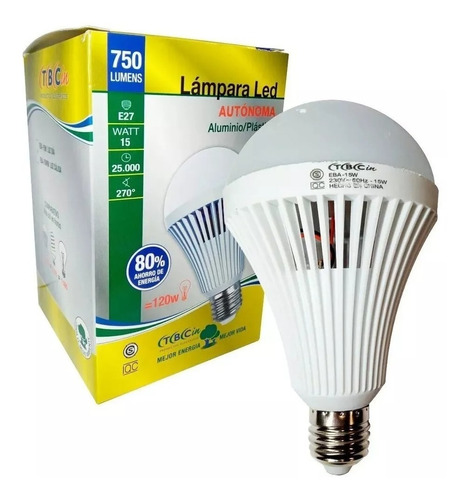 Pack X5 Lámpara Led Luz De Emergencia Autónoma 15w Pronto E.