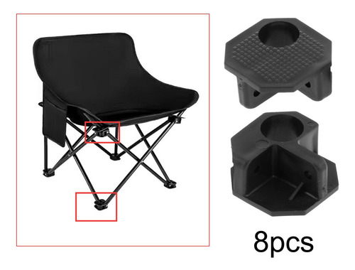 8x Accesorios De Reparación De Sillas Plegables, Conectores