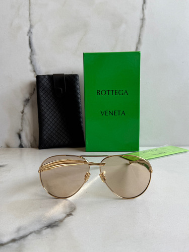 Lentes De Sol Bottega Veneta Sardine Miu Miu Chanel Ysl Océano Dorado Claro Dorado Dorado