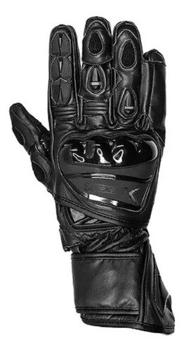 Guantes Largos Moto Texx Gp Race 100% Cuero Mv Urbano