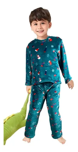 Pijamas Para Ni o Polar S per Calientita Set 2 Pza Muy Suave