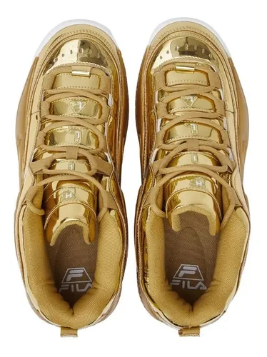 Tenis fila letras cheap doradas h y m