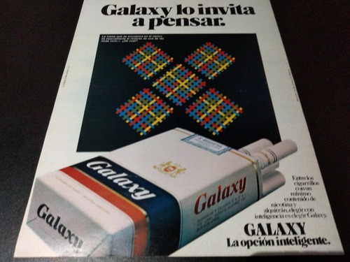 (pb464) Publicidad Clipping Cigarrillos Galaxy * 1981