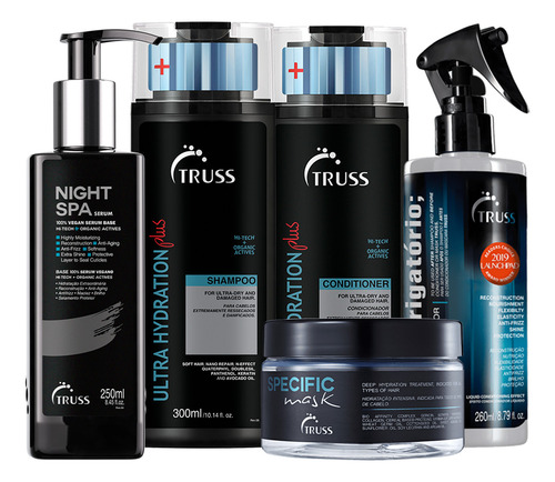 Kit Truss Ultra Hydration Plus Duo Másc Uso Obri E Night Spa