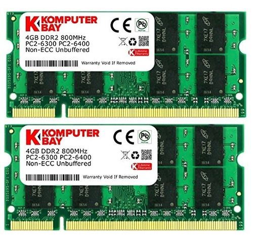 Komputerbay 8 Gb (2 X 4 Gb) Pc2-6400 Ddr2-800 Sodimm Dual Ch