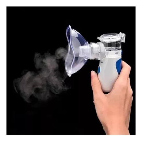 Nebulizador inalámbrico ultrasónico Mesh Nebulizador Mesch ultra vapor blanco 127V