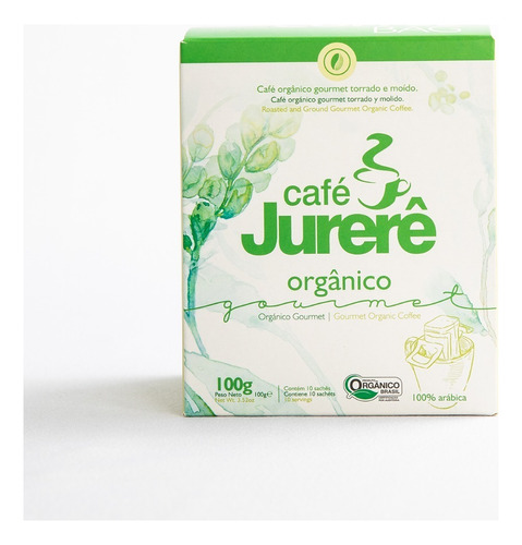 Café Drip Coffee Gourmet Orgânico Jurerê Caixa 100g 10 Un.