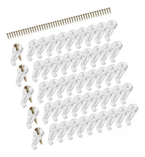 2 X 50 Piezas Clips De Retenedor De Vidrio Clips De Soporte