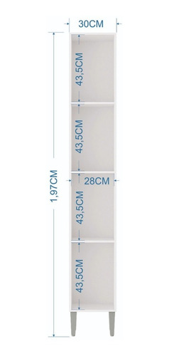 Imagen 3 de 3 de Mueble Inferior Lateral Cocina Cacerola Vanessa Blanco