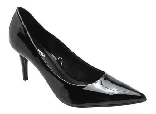 Sapato Scarpin Feminino Bottero Couro Verniz 317621 - Preto