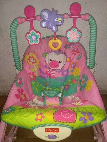 Imagen 3 de 10 de Silla Mecedora Fisher Price Crece Conmigo De Niña.