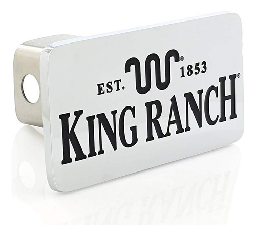 King Ranch Est 1853 Wordmark Tapon Cromado Para Enganche 2 