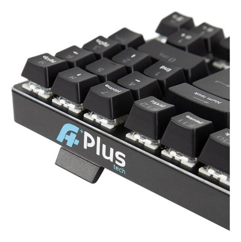 Teclado Mecânico A+ Plus Tech Barak Switch Blue Abnt2 Preto Português Brasil