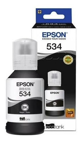 Botella De Tinta Epson Negra 534 Ecotank M1100 /