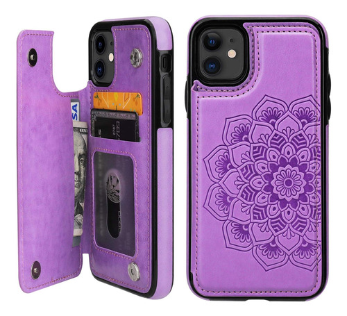 Funda Vaburs Para iPhone 11-morado