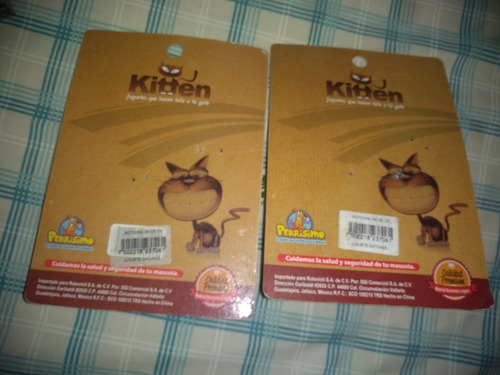 Ratón Y Pelota Par De Juguetes Para Gato Hechos De Cuerda (Usado)