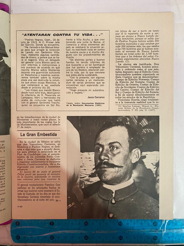 Revista Cronica Ilustrada Revolucion Mexicana No.29 (Usado)