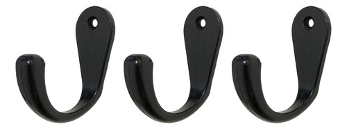 Percha Gota Aluminio Negro/blanco Pack X 10u. Negro