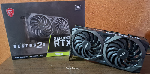 Tarjeta De Video Nvidia Msi Rtx 3060 Ventus 2x 12gb Gddr6 (Usado)