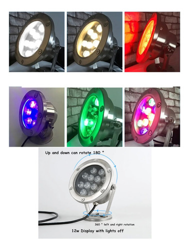 Lampara Luz Led Pileta Piscina Ip69 12v 36w Sumergible Rgb
