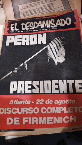 Revista El Descamisado 15 Montoneros 28 Agosto 1973