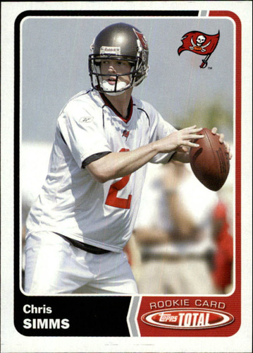 2003 Topps Total #525 Chris Simms Rc Bucaneros