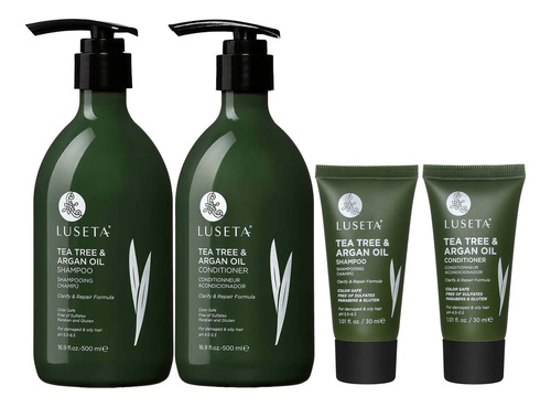 Conjunto De Shampoo E Condicionador Luseta Tea Tree Oily Hai