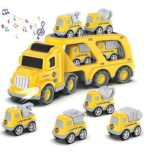 Toddler Car Toys For 3 4 5 Years Old Construction Trans...