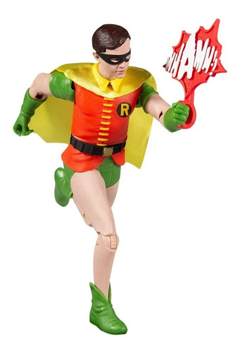 Imagen 4 de 5 de Batman Figura Robin De Colección Serie Retro De 15 Cm