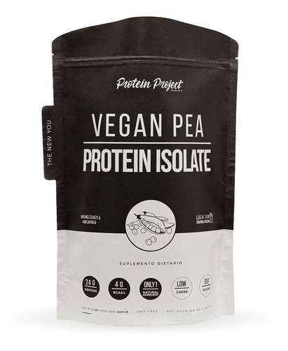 Imagen 1 de 5 de Vegan Pea Protein Isolate 2lbs  Protein Project. Sin Sabor