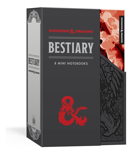 Book : Bestiary Notebook Set (dungeons And Dragons) 8 Mini.