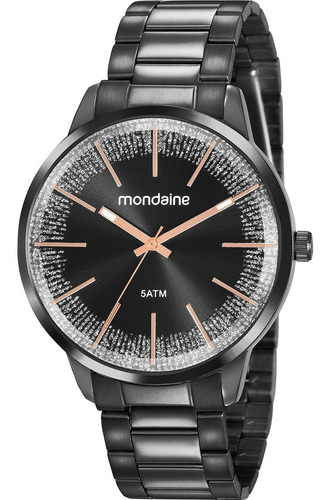 Relógio Feminino Mondaine Preto 53762lpmvpe3