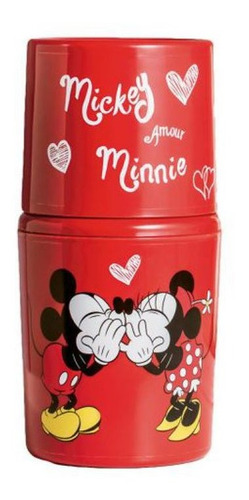 Moringa Disney Amor Mickey E Minnie - 600 Ml Cor Vermelho