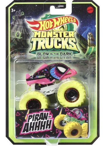 Brilham No Escuro Monster Trucks Glow Dark Hot Wheels 1/64