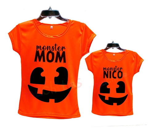 Dúo Mamá/papá + Hijo/ Hija Color Neón Para Disfraz Halloween