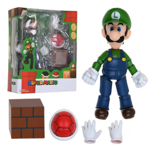 Luigi Bros Bandai Figuarts Figura Juguete Muñeco Juego Mario