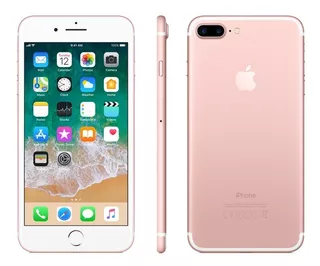 iPhone 7 Plus 128gb Rose Gold Cargador Cable Glass Funda