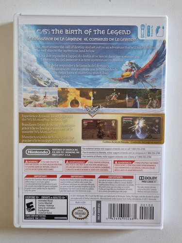 Zelda Skyward Sword Wii (Usado)