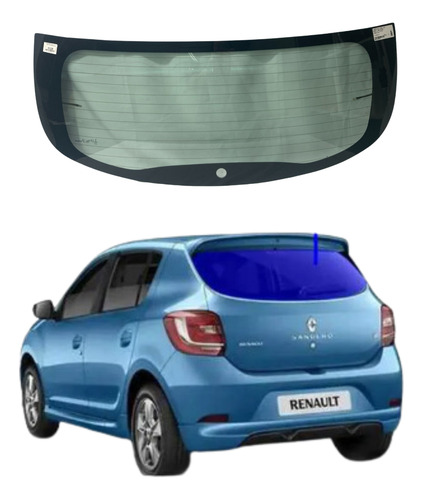 Vidro Traseiro Vigia Térmico Renault Sandero 2014 A 2020