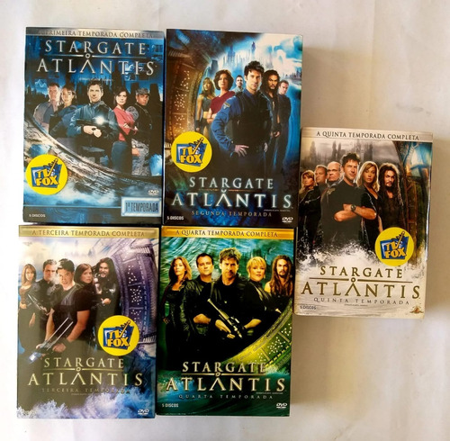 Dvd Coleção Stargate Atlantis 1ª A 5ª Temporadas Original