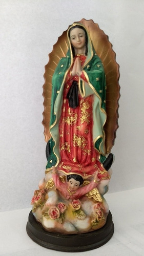 Virgen De Guadalupe De 29 Cm De Resina