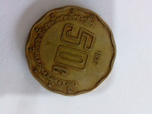 Monedas Con Error De Año, 50 Ctvs 1987 (Usado)