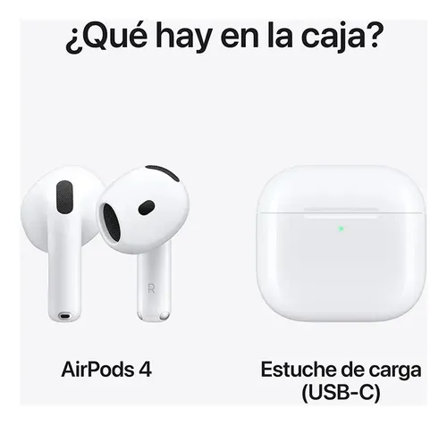 Apple AirPods 4 color blanco | Cuotas sin interés