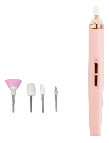 2 Taladro Eléctrico Inalámbrico Para Uñas, Lima De Rosa