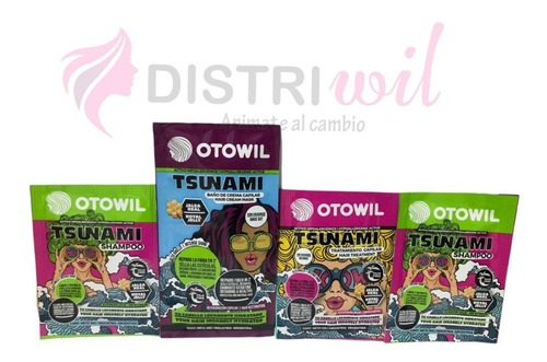 Imagen 5 de 9 de Acondicionador Tsunami C/ Jalea Real + Brillo Caja X48uni