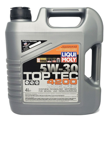 Aceite Motor Liqui Moly 5w30 Top Tec 4200 4 Litros