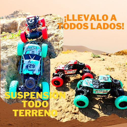 Coche Control Remoto Esc1:18 Todo Terreno Batería Recargable