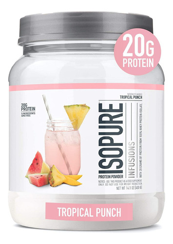 Proteína Infusión Isopure Infusions Sabor Ponche 400g